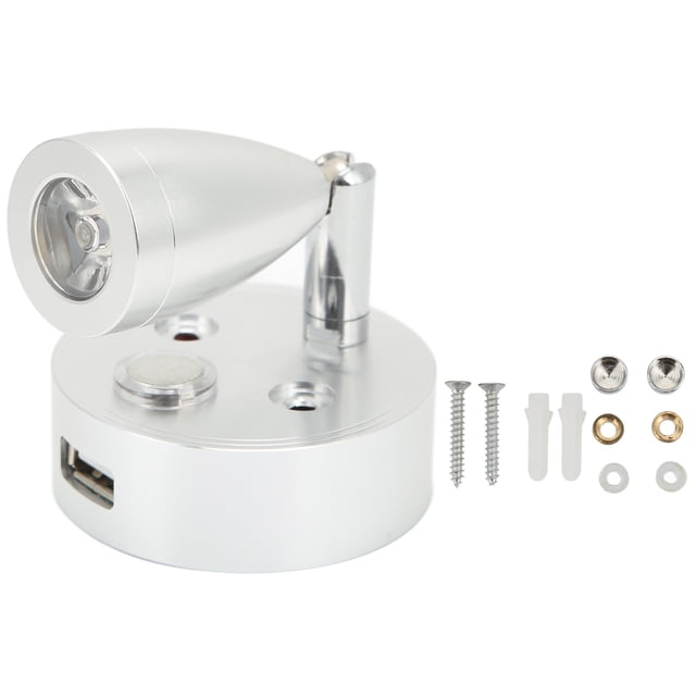 10 V-Luz de lectura LED para RV de 30 V, foco de noche, luz blanca cálida de 3500 K, para barco, caravana, remolque, autocaravana