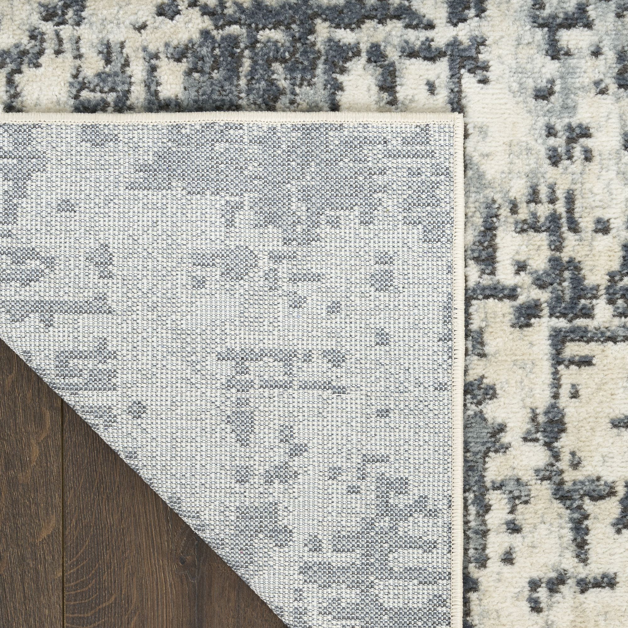 Nourison Concerto 7'10" x 9'10" Ivory Grey Modern Indoor Rug