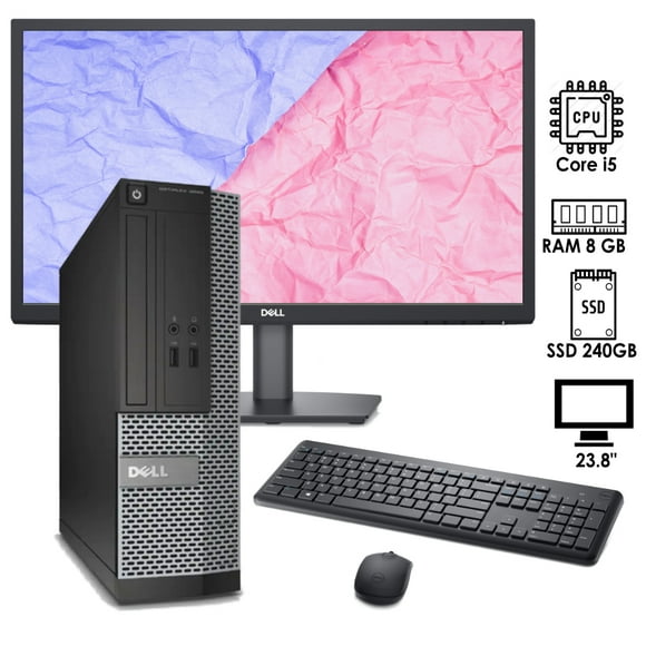 PC DELL OPTIPLEX Intel Core i5 RAM 8GB SSD 240GB Monitor 23.8" (Reacondicionado)