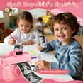 thumbnail image 6 of Kids Instant Print Camera, Front Rear Dual Selfie HD 1080P Video Digital Camera Toy for Boys Girls 4-10 Years Old, Pink, 6 of 9