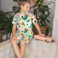 thumbnail image 4 of Balery Floral Vintage Conjunto de Pijama Infantil de Manga Corta con Estampado – Ropa de Dormir de Algodón Suave-X-Large, 4 of 6