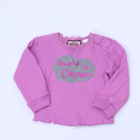 

Pre-owned Juicy Couture Girls Purple Long Sleeve T-Shirt size: 12 Months