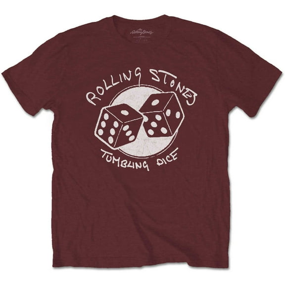 Men's Rolling Stones Tumbling Dice Slim Fit T-shirt Small Maroon