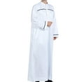 thumbnail image 3 of JGTDBPO Kaftan for men long sleeve Men's Nightshirt Long Sleeve Sleepwear Soft Comfy Nightgown Loose Sleep Shirt, 3 of 8