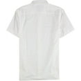 thumbnail image 2 of Perry Ellis Mens Embroidered Paisley Button Up Shirt, White, XX-Large, 2 of 2