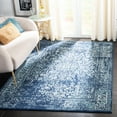 thumbnail image 4 of SAFAVIEH Area Rug 8x10 - Evoke Collection - Large - Traditional Design, Navy & Ivory, Non-Shedding & Easy Cleaning, Ideal for Living Room, Bedroom, Dining Space (EVK256A), 4 of 12