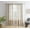 Beige, variant on THD Harley Faux Linen Textured Semi Sheer Sun Light Filtering Window Grommet Curtain Panels, 2 Panels