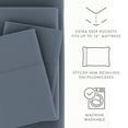 thumbnail image 5 of Noble Linens 4 Piece Solid Microfiber Bed Sheet Set, Stone, Twin, 5 of 11