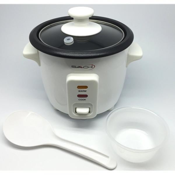 Saachi SA-1215 1.5 Cup Automatic Electric Rice Cooker, Small, White ...