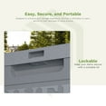 thumbnail image 2 of Patiowell 48 Gallon Resin Deck Box for Outside, Waterproof Storage Box with Lockable Secure, Gray, 2 of 9