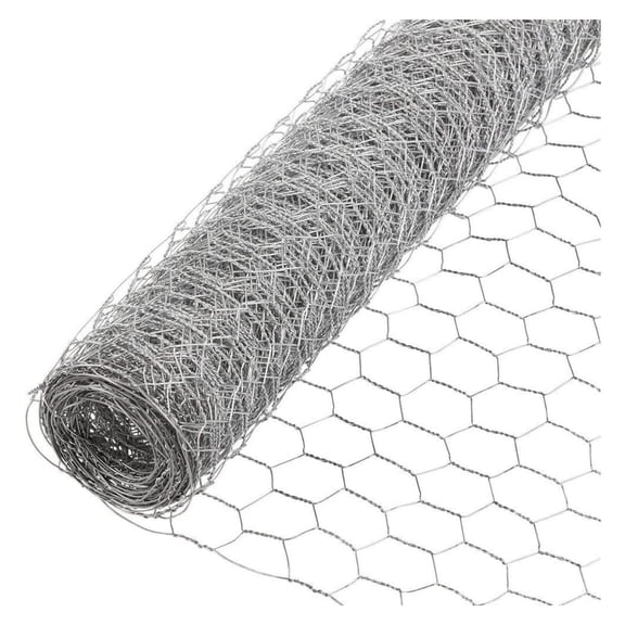 BULYAXIA 20 Gauge Galvanized Poultry Hex Netting with 2 inch Mesh (4 ft. x 150 ft.)