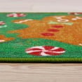 thumbnail image 3 of Holiday Collection Gingerbread Man Area Rug, 3' x 2', 3 of 5