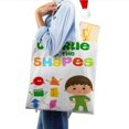 thumbnail image 4 of Charlie and the Shapes Bolso de tela con estampado de lienzo para mujer, bolsa de compras reutilizable y estética, con cremallera interior, regalo para mujer,40*40cm., 4 of 6