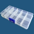 thumbnail image 6 of 10 Grids Transparent Beads Screws Bit Parts Jewelry Holder Tool Case Storage Box, 6 of 8