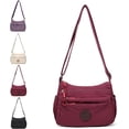thumbnail image 1 of Solid Color Fashionable Multi-pocket Zipper Crossbody Bag, Women’s Roomy Everyday Handbag for Daily Use, 1 of 8