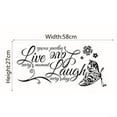 thumbnail image 2 of Live Laugh Love Quotes Butterfly Wall Art Stickers Living Room Decal Home Decor, 2 of 6