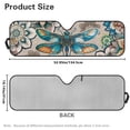 thumbnail image 3 of POLERO Car Windshield Sun Shade, Boho Mandala Dragonfly Sun Visor for Car Off-road Vehicle, Block UV Rays, Foldable 52.95x16.14 inches, 3 of 7