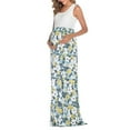 thumbnail image 2 of Falda de maternidad sin mangas para mujer, vestido de moda con estampado de flores, liquidación por menos de 5, 2 of 7