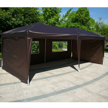 Zimtown 10'x20' EZ Pop UP Wedding Party Tent Folding Gazebo Backyard Canopy Heavy Duty 4