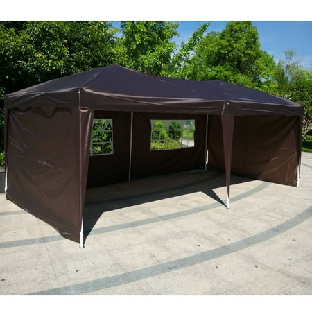 Zimtown 10'x20' EZ Pop UP Wedding Party Tent Folding Gazebo Backyard Canopy Heavy Duty 4 side