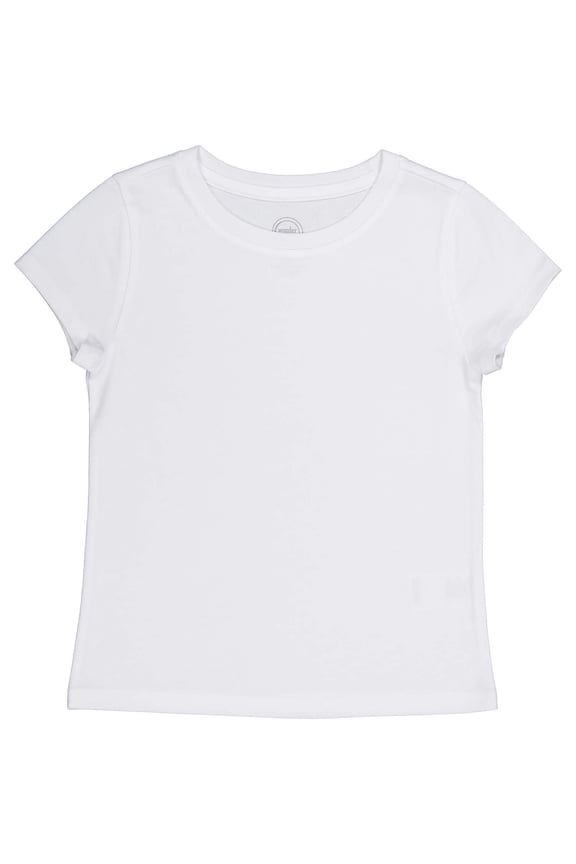 Girls Kid Tough Tee with Short Sleeves, Sizes 4-18 & Plus