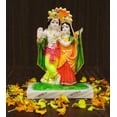 thumbnail image 6 of IBA Indianbeautifulart Kamdhenu Lord Radha Krishna Statue Figurine Auspicious Hindu Deity&nbsp;Resin For Worship Idol For Car Dashboard-1S, 6 of 7