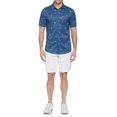 thumbnail image 2 of Ben Hogan Men’s and Big Men’s Conversational Print Short Sleeve Button-Down Golf Shirt, Up to Size 5XL, 2 of 4
