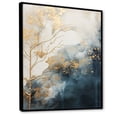 thumbnail image 2 of Designart "Abstracted Natural Flow" Landscape Forest River Floater Framed Wall Art Prints, 2 of 5