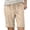 Khaki, variant on Shorts for Women Trendy Summer 2025 Drawstring Wide Leg Cropped Pants Comfort Baggy Dressy Casual Womens Jorts S-5XL