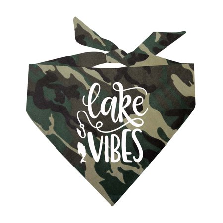 Lake Vibes Summer Vacation Triangle Dog Bandana