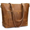 thumbnail image 1 of Bolso de hombro S-ZONE de cuero genuino vintage para mujer, 1 of 8