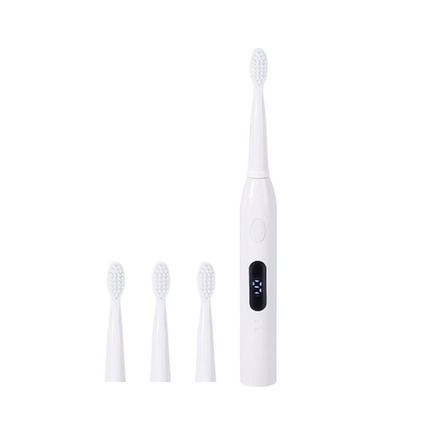 Yhmxh Utensilios de cocina Cepillo de dientes inteligente con 4 cabezales y pantalla LCD, 9 velocidades, IPX7 Muebles para cocina Accesorios de cocina Mueble organizador cocina
