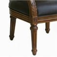 thumbnail image 3 of Comfort Pointe Chaise d'Appoint Kent en Chenille Rouge et Or et en Faux Cuir Marron, 3 of 7