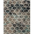 thumbnail image 3 of Unique Loom Trellis Frieze Collection Area Rug - Rounded (8' x 10' Rectangle Blue Multi/Ivory), 3 of 7