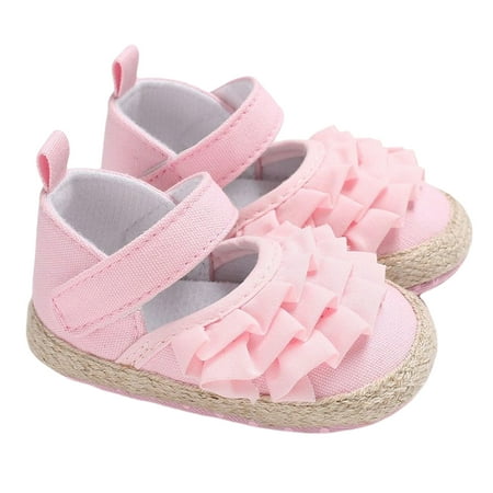 

Hirigin Newborn Baby Girl Princess Non-Slip Baby Shoes Sandals Fabric Shoes