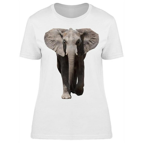 Large African Elephant,front T-Shirt Women -Image by Shutterstock, Female Large