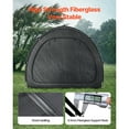 thumbnail image 2 of KFFKFF Outdoor Bike Storage Tent, Holds 5 Bicycles, Spacious and Ventilated with Waterproof Design, Durable Fiberglass Frame & Dual Zippers, Suitable for Bicycles, 2 of 9