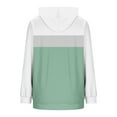 thumbnail image 4 of Yievot Color Block Hoodies for Women Drawstring Long Sleeve Hooded Sweatshirts Casual Pullover Tops with Pocket, 4 of 5