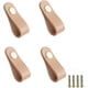 thumbnail image 1 of 4 Piezas Pomos de Cuero para Muebles, Tirador de Cajón, Tirador de Puerta de Gabinete, Manijas de Puerta de Cuero de PU Suave para Herrajes para Muebles de Cajón, Orificio único-Beige, 1 of 5