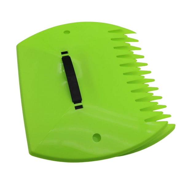 Recolector de hojas ligero, recoge y limpia fácilmente. Rastrillos de mano versátiles para jardinería. Rectángulo verde claro