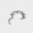 thumbnail image 4 of 316L Surgical Steel Septum Ring 16g 8mm Septum Jewelry 16 Gauge Beaded Septum Clicker Cubic Zirconia CZ Gem Clicker 5/16" Septum Daith Piercing Jewelry, 4 of 4