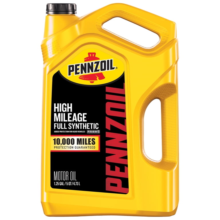 2 pack) Pennzoil High Mileage Full Synthetic 5W-30 Motor Oil, 5