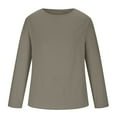thumbnail image 4 of Men's Cotton-Linen Long Sleeve Crew Neck T-Shirt – Lightweight Quick-Dry Workwear for Summer 2025, 4 of 6