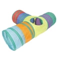 thumbnail image 4 of Túnel para mascotas Bling Bling en forma de T túnel para gatos de 3 vías plegable, 4 of 12