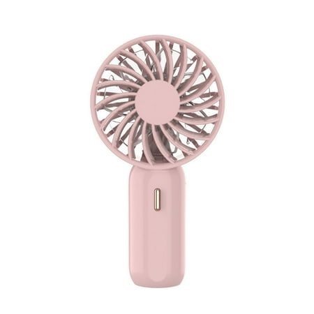 

STEADY Portable Mini Fan 3 Speed Fans USB Rechargeable Desk Outside Travel Pink