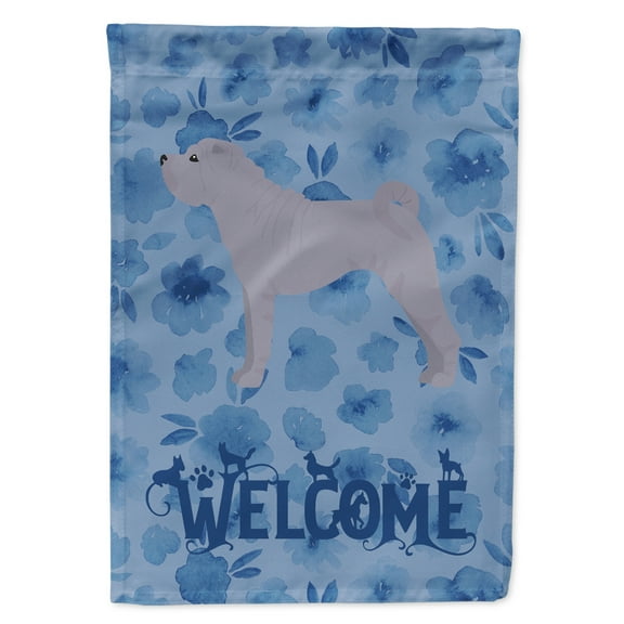 Carolines Treasures CK6049GF Shar Pei 1 Welcome Flag Garden Size Small multicolor