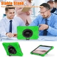 thumbnail image 4 of ZenRich Rugged Case for Surface Go 4 (2023)/Surface Go 3 (2021)/ Surface Go 2 (2020), Surface Go (2018) with Pen Holder Heavy Duty Shockproof Case with Stand Hand Strap and Shoulder Belt-Green, 4 of 9
