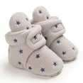 thumbnail image 5 of AOOCHASLIY Black and Friday Kids Shoes Winter Toddler Baby Boys Girls Star Fleece Soft Soled Shoes Toddler, 5 of 5