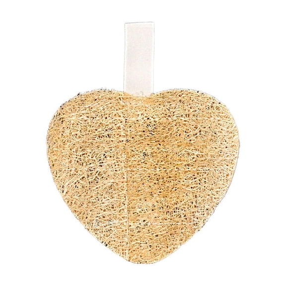 Yooshoverk Double-Sided Loofah Kitchen Cleaning Brush – Gentle Scouring Pad For Dishes, Pots & Bowls Yellow 3.93*3.54*0.39 In