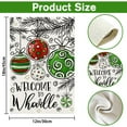 thumbnail image 2 of Christmas Garden Flag,Welcome To Whoville Green Christmas Balls Pine Leaves Double Sided Winter Holiday Decoration Yard Flag for Farmhouse Front Porch Lawn Winter Outdoor Decor 12.5x18, 2 of 6